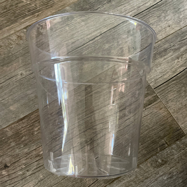 8.25” ultra high transparency clear round orchid pot *NEW*