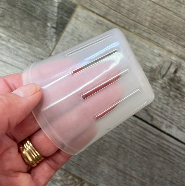 3" round rimless translucent pot
