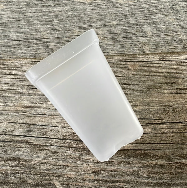 2.5” tall clear square seedling pot