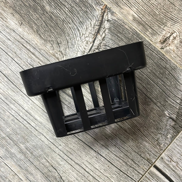 3.25" square black vanda basket