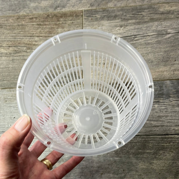 clear round mesh plastic orchid flower pot