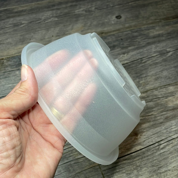 7" clear textured shallow bulb pan