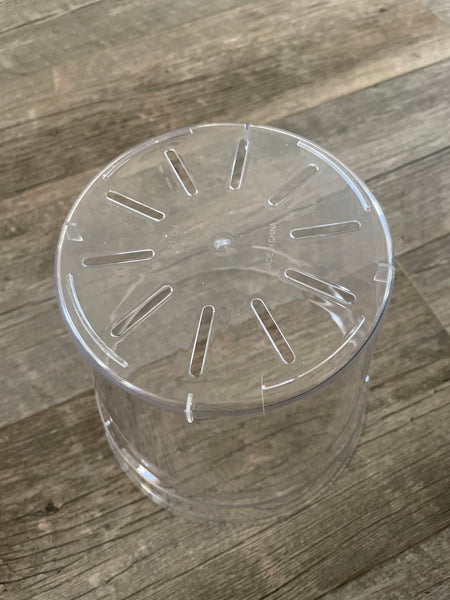 8.25” ultra high transparency clear round orchid pot *NEW*