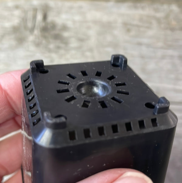 2" square black seedling pot