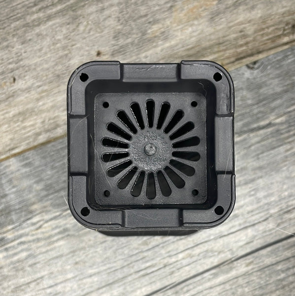 3.5" square sturdy black plastic succulent pot