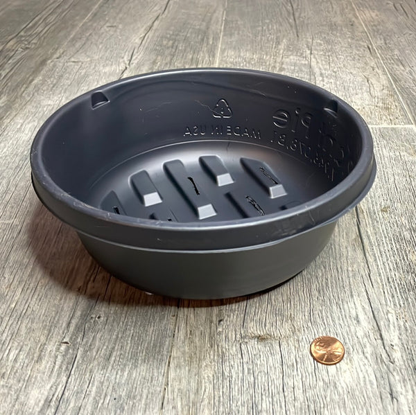 Plant Pie round black plastic orchid pot - two sizes!