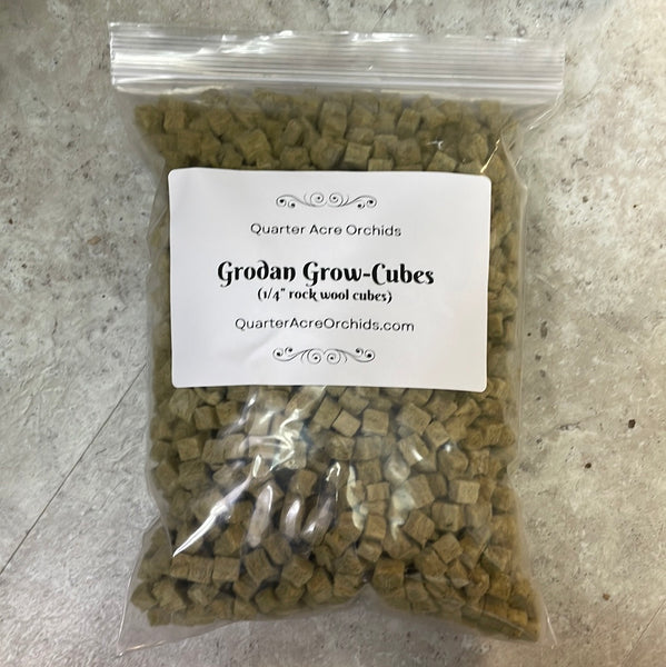 Grodan Grow-Cubes 1/4" rockwool cubes - 1 gallon size