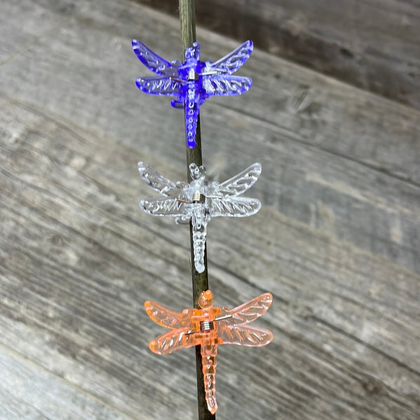Dragonfly plant clips - 12 pack