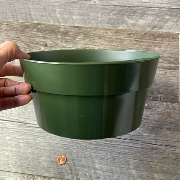 8" round green bulb pan