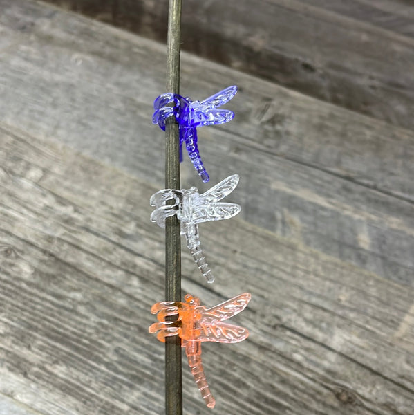 Dragonfly plant clips - 12 pack