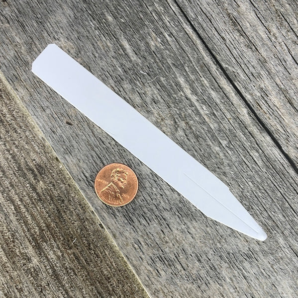 5" x 5/8" plant labels - white vinyl (25 pack)