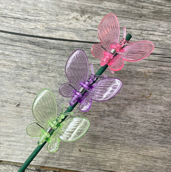 Butterfly plant clips - new style - 12 pack