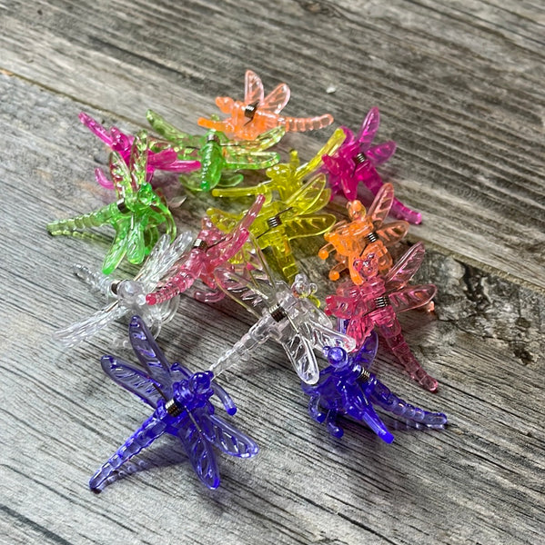 Dragonfly plant clips - 12 pack