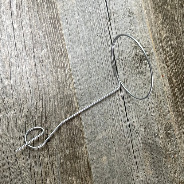 8 inch tall adjustable metal ring stake for plants