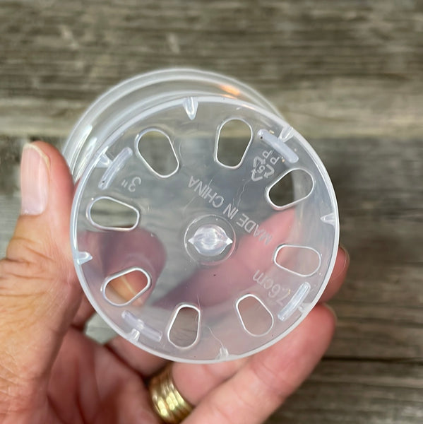 3" ultra clear round orchid seedling pot