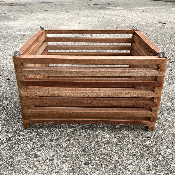 10" x 10" cedar vanda basket for orchid growing