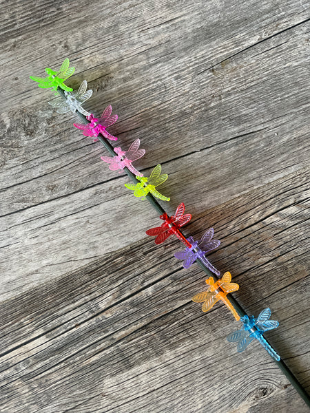 Dragonfly plant clips - 18 pack *NEW COLORS*