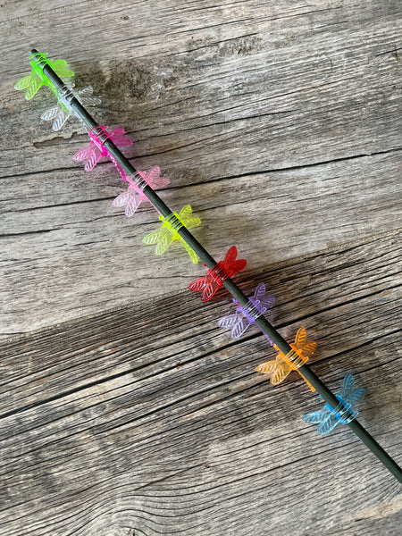 Dragonfly plant clips - 18 pack *NEW COLORS*