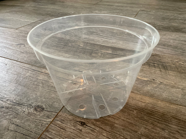 8" super clear round azalea pot *NEW*