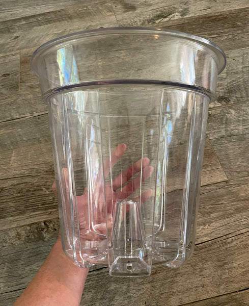 9.6” round high transparency pot with cone *NEW*