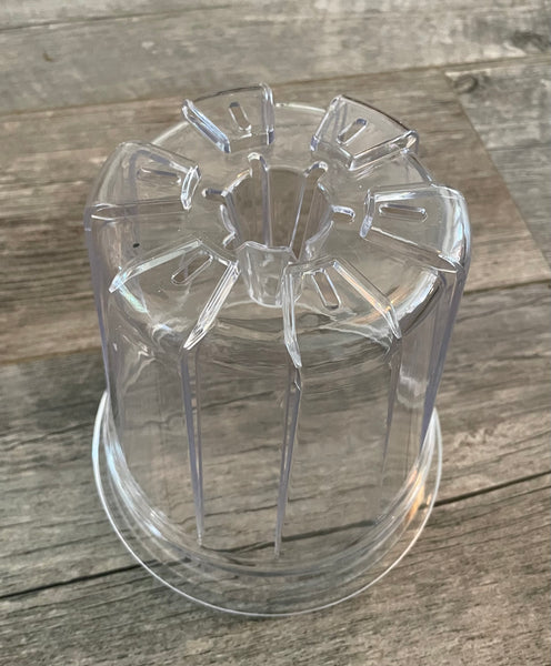6.5” round high transparency pot with cone *NEW*
