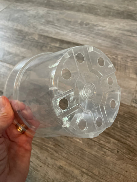 6" super clear round azalea pot *NEW*