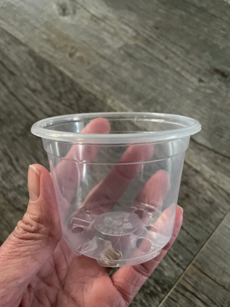 3” clear round economy pot *NEW*