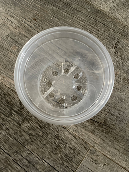 4” clear round economy pot *NEW*