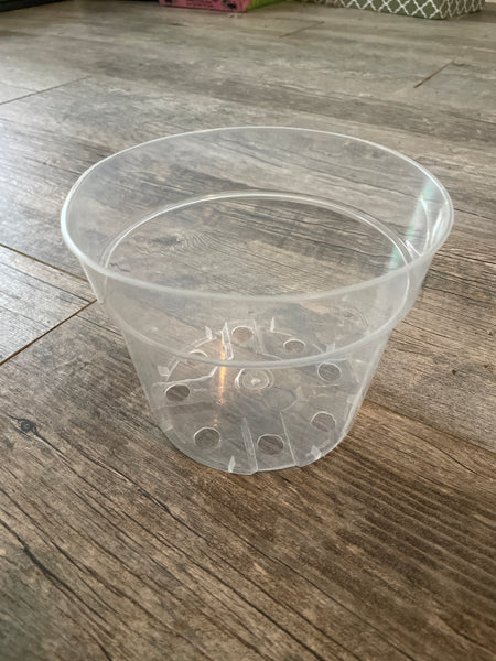 6" super clear round azalea pot *NEW*