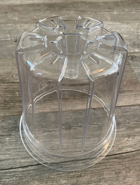 8” round high transparency pot with cone *NEW*