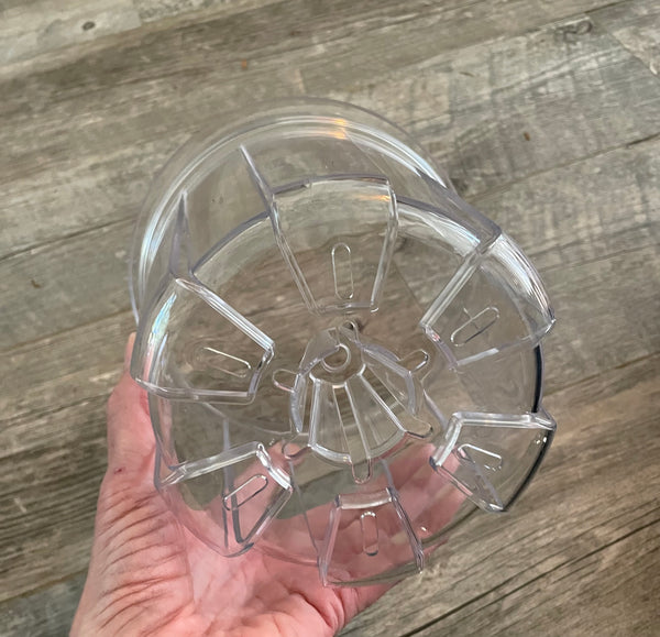 8” round high transparency pot with cone *NEW*