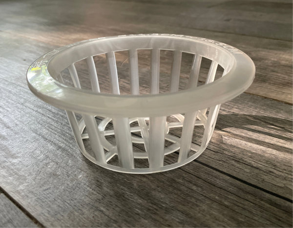 5.5" clear plastic orchid basket