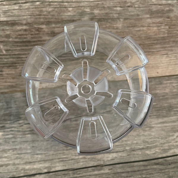 5.6” round high transparency pot with cone *NEW*