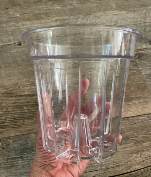 5.6” round high transparency pot with cone *NEW*