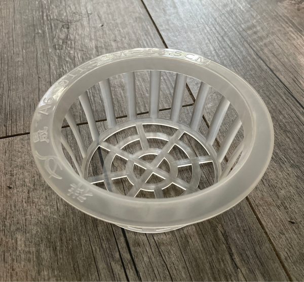 5.5" clear plastic orchid basket