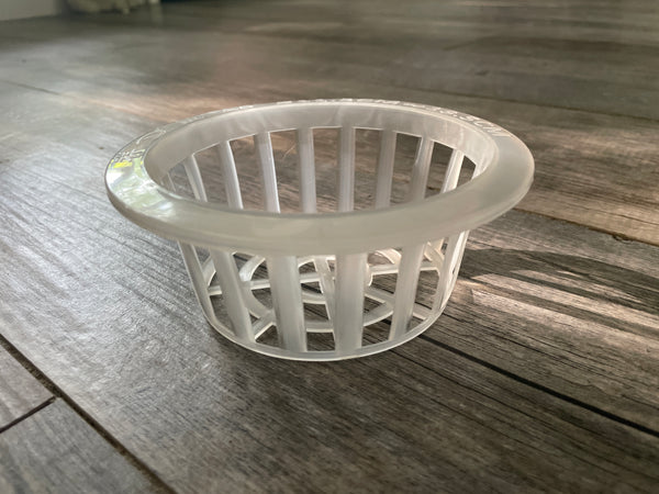 5.5" clear plastic orchid basket