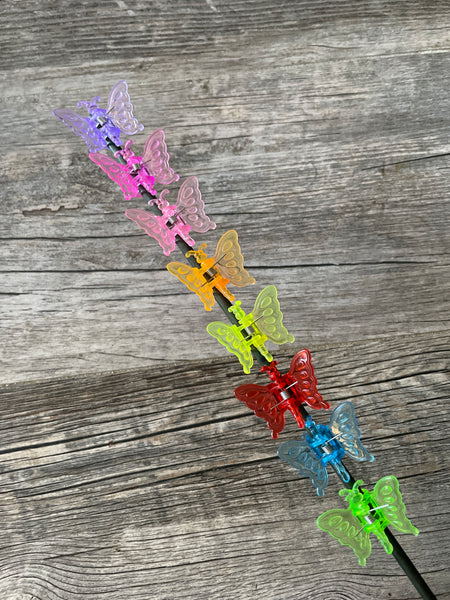 Butterfly plant clips- *NEW COLORS* - old style - 16 pack