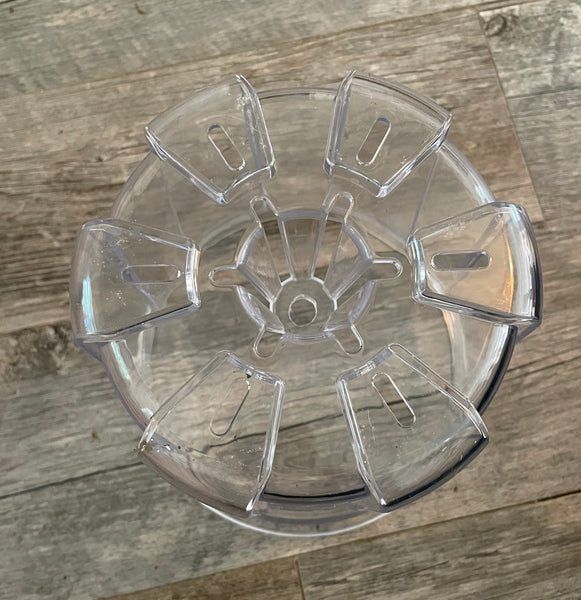 9.6” round high transparency pot with cone *NEW*