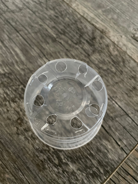 3” clear round economy pot *NEW*