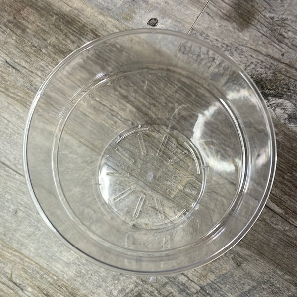 10" ultra high transparency clear round orchid pot