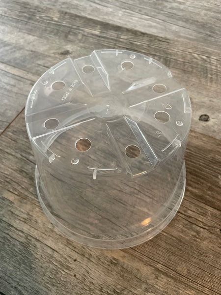 8" super clear round azalea pot *NEW*