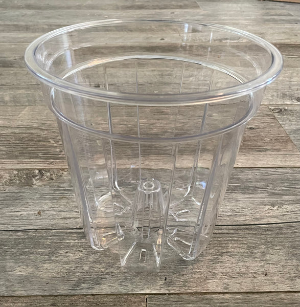 8” round high transparency pot with cone *NEW*