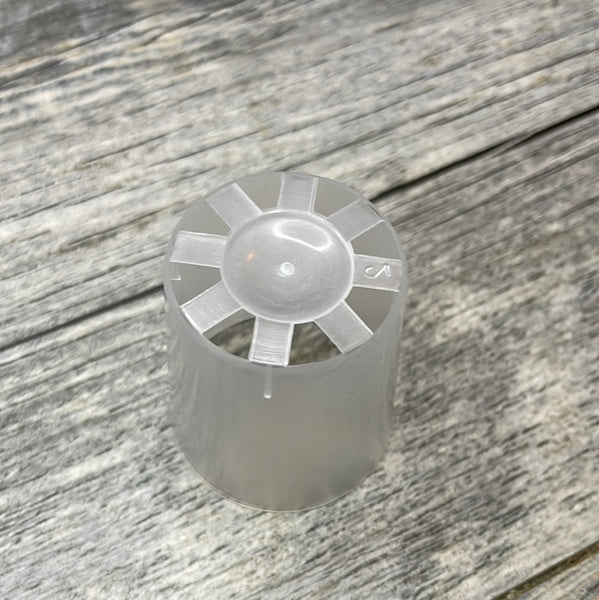 1.5” round clear seedling pot