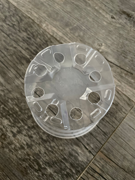 4” clear round economy pot *NEW*