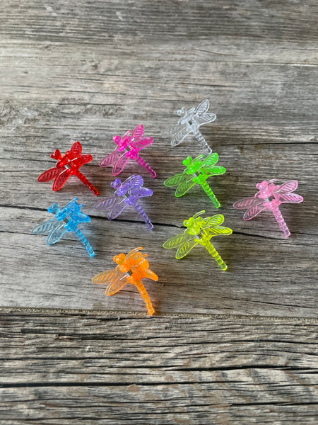 Dragonfly plant clips - 18 pack *NEW COLORS*