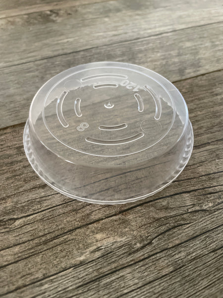 3.75” clear plastic pot saucer