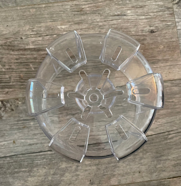 8” round high transparency pot with cone *NEW*
