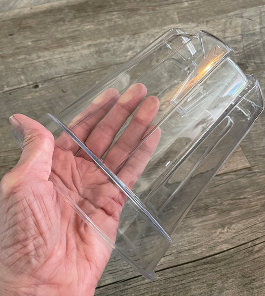 8” round high transparency pot with cone *NEW*