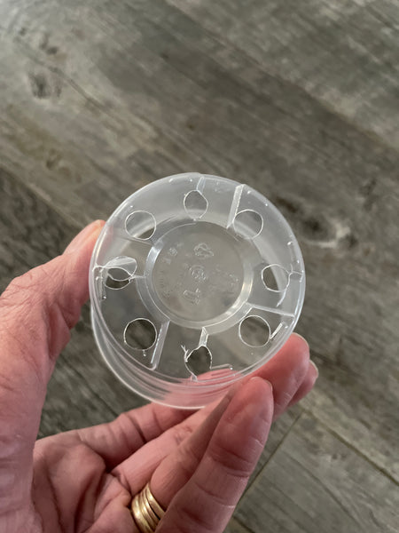 3” clear round economy pot *NEW*