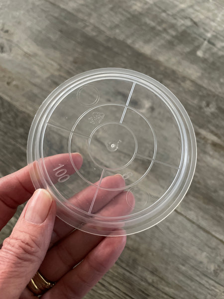 3” clear plastic pot saucer *NEW*